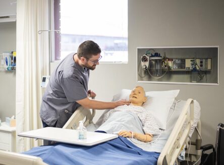 nursing student in the classroom