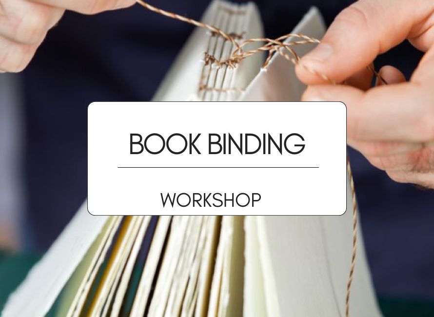 book binding makerspace workshop graphic
