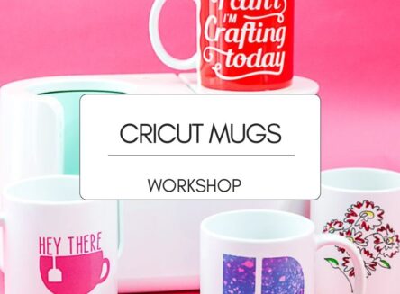 cricut mugs makerspace workshop graphic