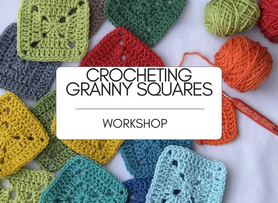 makerspace workshop crocheting granny squares