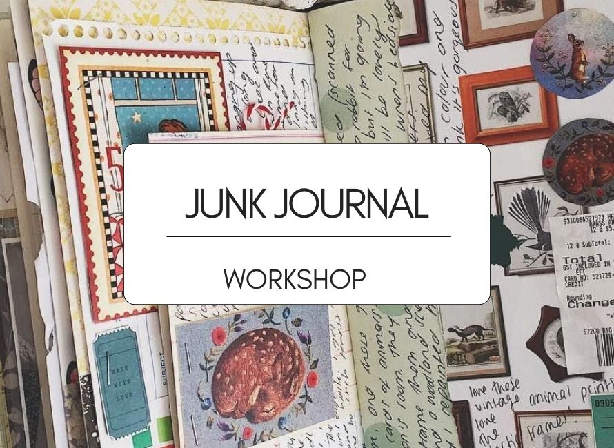 makerspace workshop junk journal graphic