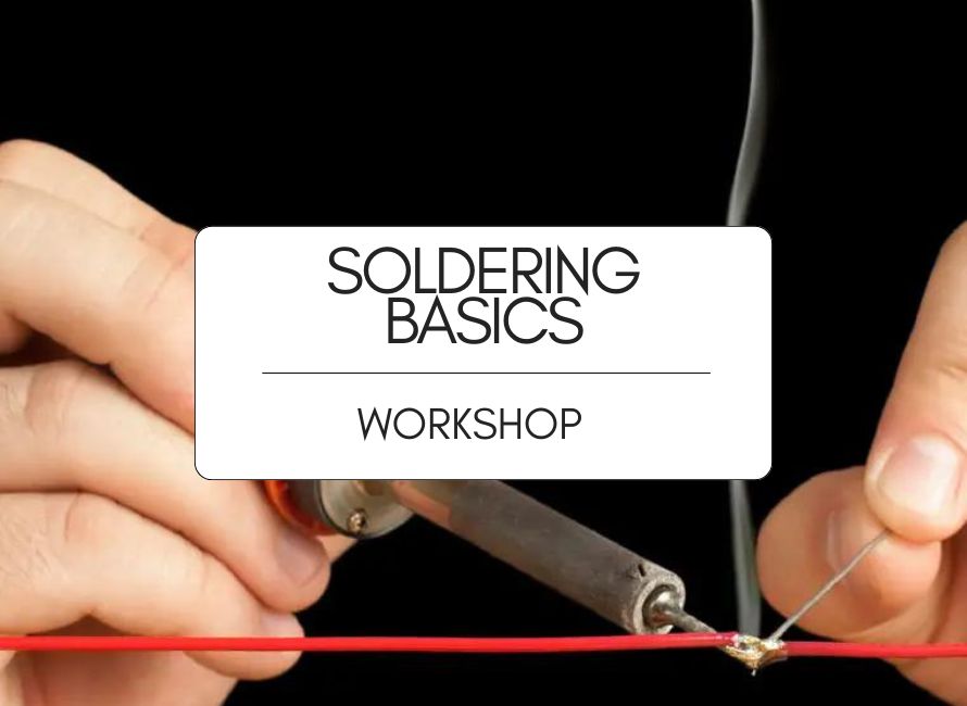 soldering basics makerspace workshop graphic