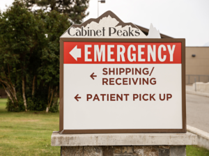 Emergency Signage for Cabinet Peaks Medical Center in Libby