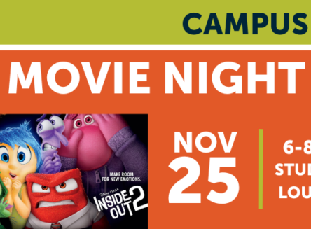 event tile for movie night with campus rec date and time