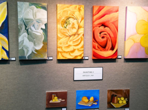 student artwork at the FVCC Art Department Exhibition and Sale Celebrate Student Works